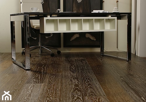 FASHION COLLECTION - Średnie w osobnym pomieszczeniu beżowe biuro - zdjęcie od Baltic Wood