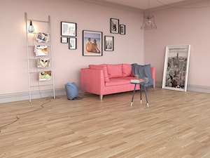JEANS COLLECTION - Duży różowy salon, styl tradycyjny - zdjęcie od Baltic Wood