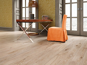 TIMELESS COLLECTION - Średnie żółte biuro, styl minimalistyczny - zdjęcie od Baltic Wood