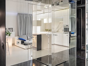 Mirror Apartment - Salon - zdjęcie od Lasak Projektowanie