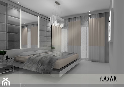 Sypialnia, styl nowoczesny - zdjęcie od Lasak Projektowanie