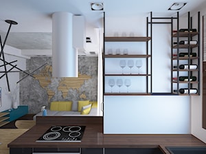 mieszkanie, Warszawa, Mokotów - Kuchnia, styl nowoczesny - zdjęcie od Kameleon - Kreatywne Studio Projektowania Wnętrz