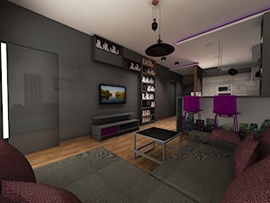 Mieszkanie nowoczesne - Poznań - Salon, styl nowoczesny - zdjęcie od Kameleon - Kreatywne Studio Projektowania Wnętrz