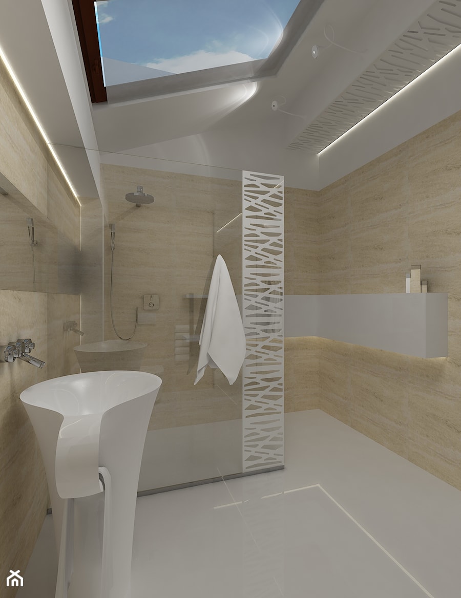Łazienka przy saunie - zdjęcie od Kameleon - Kreatywne Studio Projektowania Wnętrz