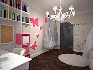 dom Drawsko Pomorskie - Średni beżowy pokój dziecka dla dziecka dla dziewczynki, styl nowoczesny - zdjęcie od Kameleon - Kreatywne Studio Projektowania Wnętrz
