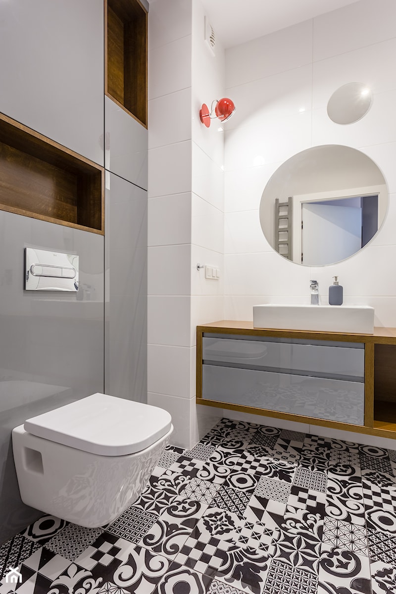 Mała łazienka, styl nowoczesny - zdjęcie od Kameleon - Kreatywne Studio Projektowania Wnętrz