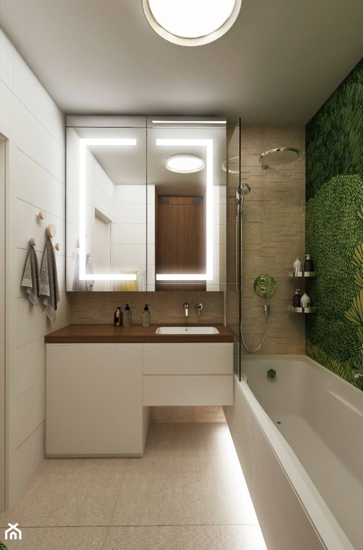 Mieszkanie Wilanów - Łazienka, styl nowoczesny - zdjęcie od Kameleon - Kreatywne Studio Projektowania Wnętrz