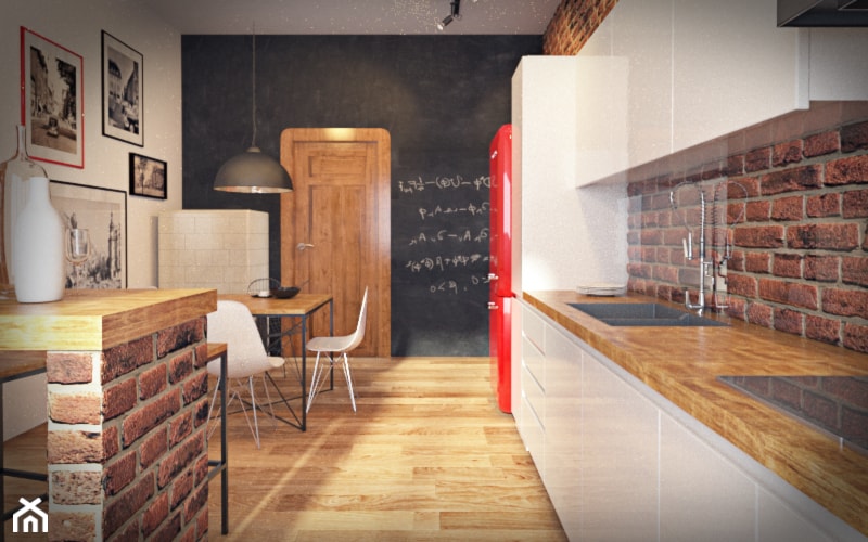 Kuchnia w stylu loftowym, industrialnym - zdjęcie od Kameleon - Kreatywne Studio Projektowania Wnętrz - Homebook