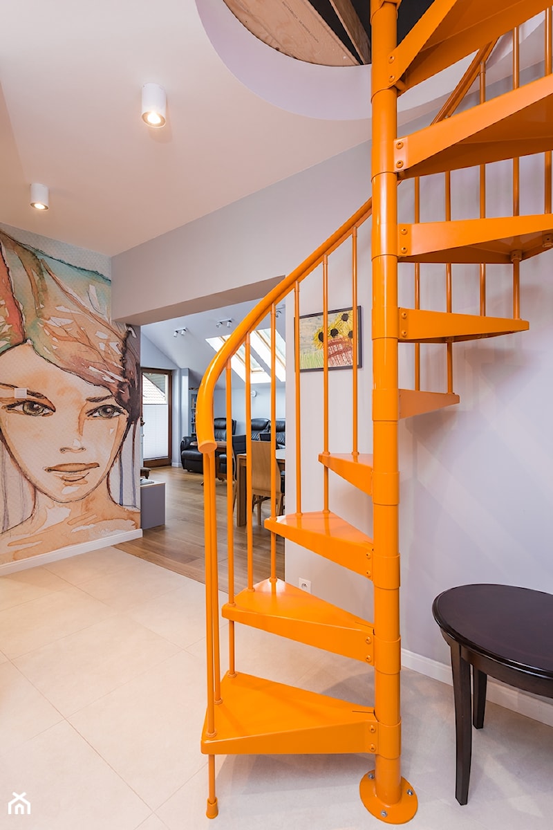 Mieszkanie, Józefów - Schody, styl nowoczesny - zdjęcie od Kameleon - Kreatywne Studio Projektowania Wnętrz