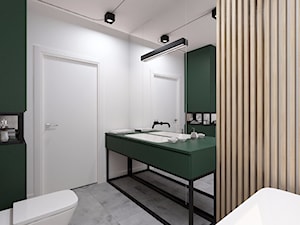 Dom Siedlce 2 - Średnia z punktowym oświetleniem łazienka, styl nowoczesny - zdjęcie od Kameleon - Kreatywne Studio Projektowania Wnętrz
