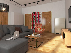 Salon w wersji loftowo-industrialnej - zdjęcie od Kameleon - Kreatywne Studio Projektowania Wnętrz