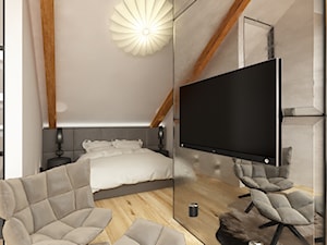 Lustrzana sypialnia - Sypialnia, styl nowoczesny - zdjęcie od BlueCat Studio