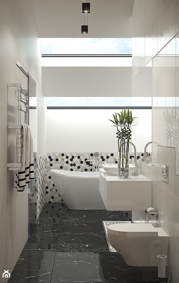 Salon kąpielowy z sauną - Łazienka, styl nowoczesny - zdjęcie od BlueCat Studio