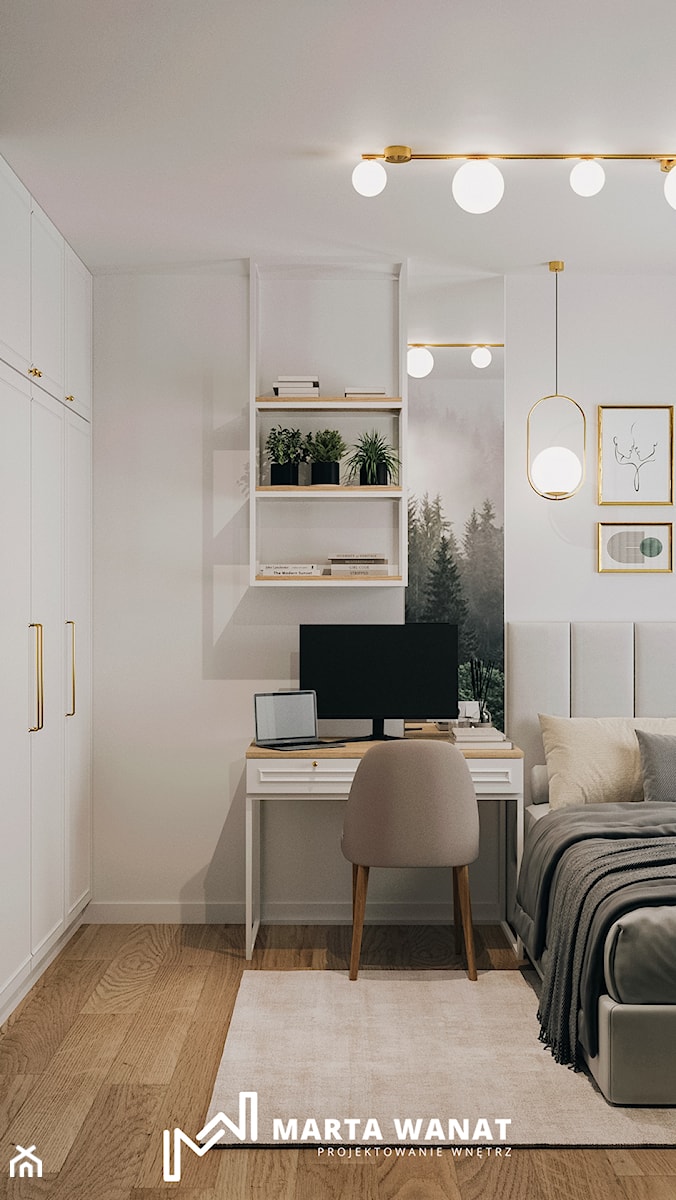 Przytulne mieszkanie - elegancka nowoczesność - Sypialnia, styl tradycyjny - zdjęcie od Marta Wanat Projektowanie wnętrz