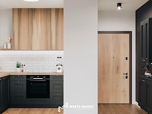 Black & white - Kuchnia, styl minimalistyczny - zdjęcie od Marta Wanat Projektowanie wnętrz