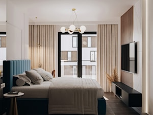 Eleganckie mieszkanie na wynajem - Sypialnia, styl glamour - zdjęcie od Marta Wanat Projektowanie wnętrz
