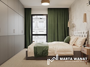 Mieszkanie z nutą natury - Sypialnia, styl skandynawski - zdjęcie od Marta Wanat Projektowanie wnętrz