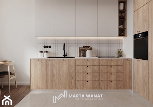 Modernistyczny minimalizm - Kuchnia, styl minimalistyczny - zdjęcie od Marta Wanat Projektowanie wnętrz