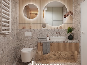 Mieszkanie z nutą natury - Łazienka, styl skandynawski - zdjęcie od Marta Wanat Projektowanie wnętrz