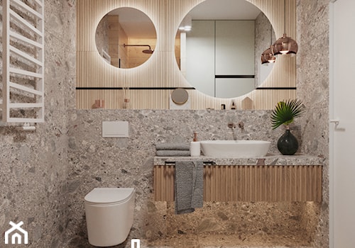 Mieszkanie z nutą natury - Łazienka, styl skandynawski - zdjęcie od Marta Wanat Projektowanie wnętrz