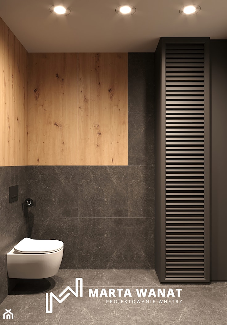 Projekty indywidualne łazienek - Łazienka, styl nowoczesny - zdjęcie od Marta Wanat Projektowanie wnętrz - Homebook