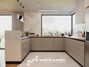 Projekt wnętrza dla rodziny - Kuchnia, styl nowoczesny - zdjęcie od Marta Wanat Projektowanie wnętrz