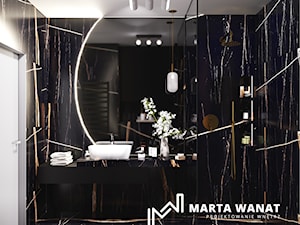 Współczesna elegancja - Łazienka, styl glamour - zdjęcie od Marta Wanat Projektowanie wnętrz