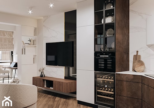 Eleganckie mieszkanie na wynajem - Kuchnia, styl glamour - zdjęcie od Marta Wanat Projektowanie wnętrz