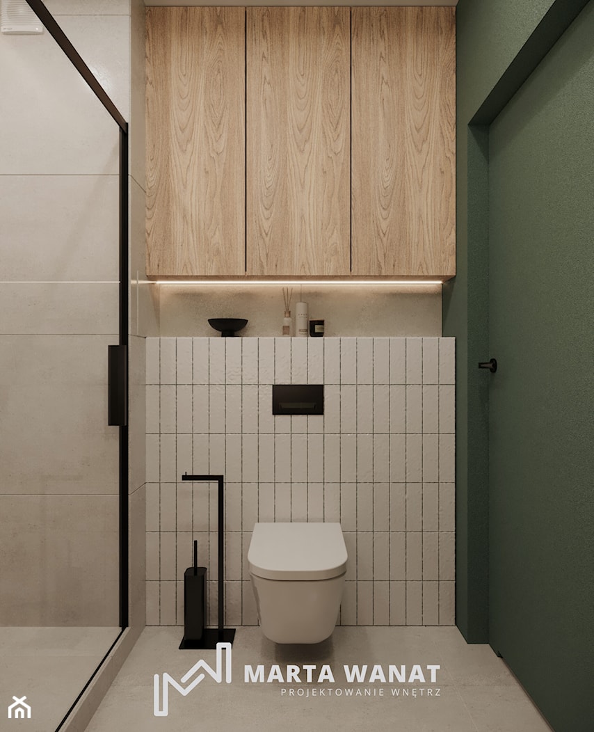 Modernistyczny minimalizm - Łazienka, styl minimalistyczny - zdjęcie od Marta Wanat Projektowanie wnętrz - Homebook