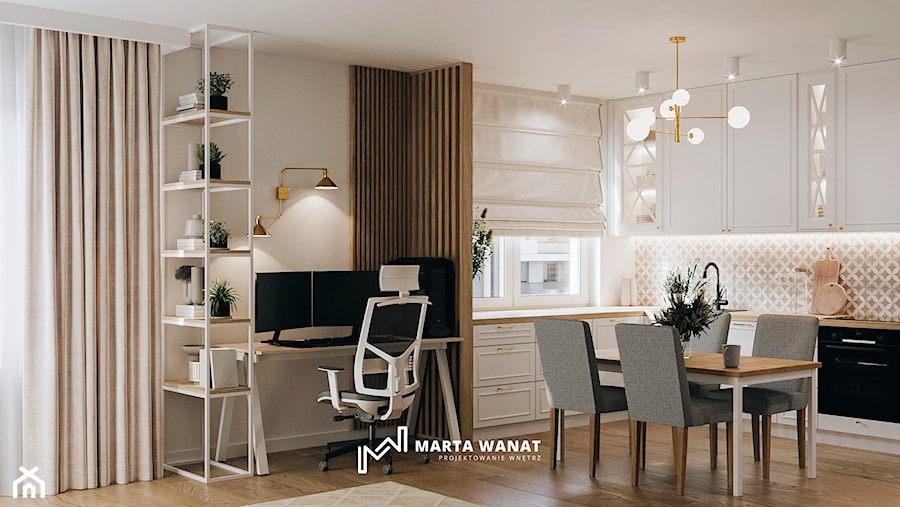 Przytulne mieszkanie - elegancka nowoczesność - Jadalnia, styl tradycyjny - zdjęcie od Marta Wanat Projektowanie wnętrz