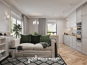 Eleganckie mieszkanie w stylu New Hamptons - Kuchnia, styl tradycyjny - zdjęcie od Marta Wanat Projektowanie wnętrz