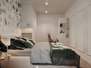 Eleganckie mieszkanie w stylu New Hamptons - Sypialnia, styl tradycyjny - zdjęcie od Marta Wanat Projektowanie wnętrz