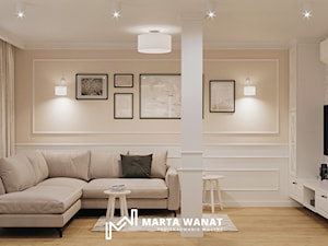 Hamptons - mieszkanie dla rodziny - Salon, styl tradycyjny - zdjęcie od Marta Wanat Projektowanie wnętrz