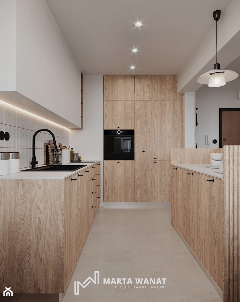 Modernistyczny minimalizm - Kuchnia, styl minimalistyczny - zdjęcie od Marta Wanat Projektowanie wnętrz - Homebook