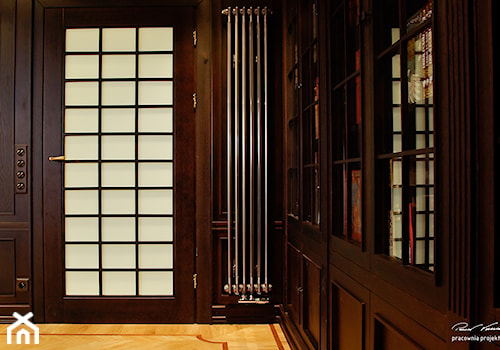 Realizacja klasycznego gabinetu & Zehnder Charleston - Małe biuro, styl tradycyjny - zdjęcie od 3 projekt - Paweł Trzeciak - architekt - architekt wnętrz