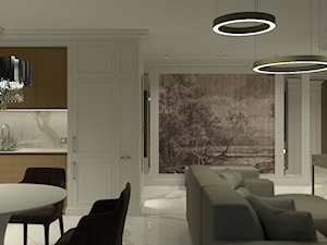 NEW GLAMOUR - Salon, styl glamour - zdjęcie od 3 projekt - Paweł Trzeciak - architekt - architekt wnętrz