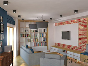 Warszawa/Wilanów_Miekszanie 115m2 - Salon, styl vintage - zdjęcie od 3DeFORMA