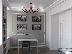 Łódź_Mieszkanie w kamienicy 95m2 - Biuro, styl tradycyjny - zdjęcie od 3DeFORMA