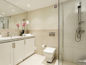 BOUTIQUE HOTEL - "IMAGINE APARTMENTS" - STAROWIŚLNA 4 KRAKÓW - Średnia bez okna z punktowym oświetleniem łazienka, styl tradycyjny - zdjęcie od MANGO STUDIO - projekty wnętrz & wykonawstwo "POD KLUCZ" - ZASTĘPSTWO INWESTORSKIE - projekty wnętrz HoReCa - konsultacje