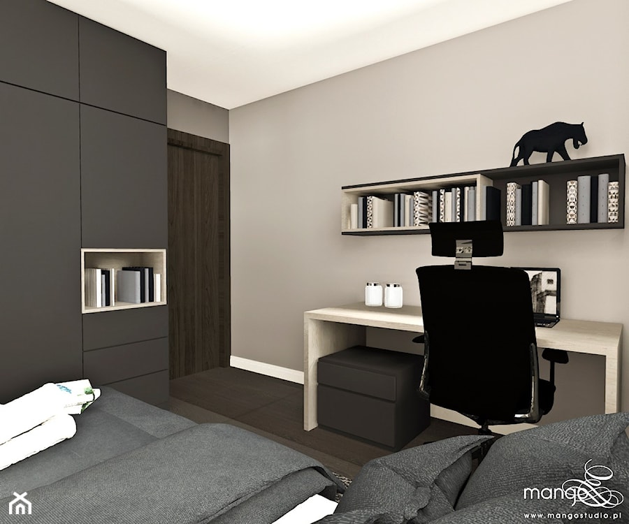 biuro domowe - zdjęcie od MANGO STUDIO - projekty wnętrz & wykonawstwo "POD KLUCZ" - ZASTĘPSTWO INWESTORSKIE - projekty wnętrz HoReCa - konsultacje