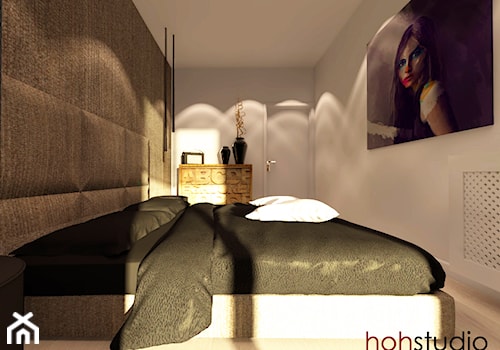Wyważone, stonowane... - Sypialnia, styl nowoczesny - zdjęcie od HoH studio