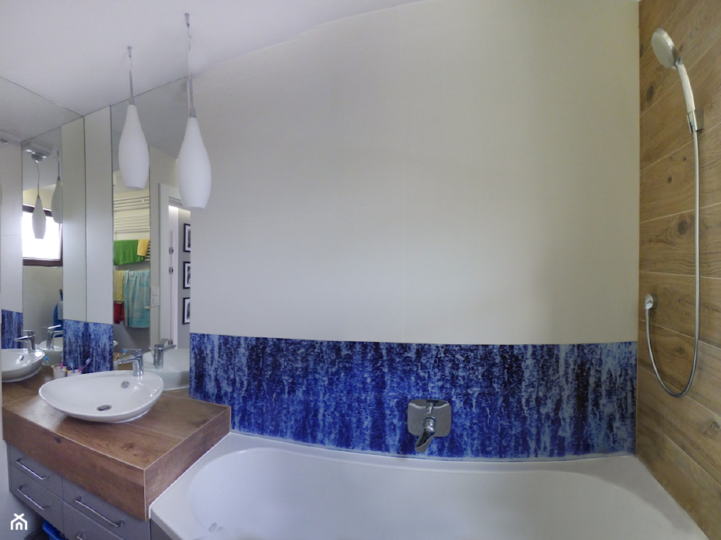 łazienka z nadrukiem na szkle - zdjęcie od evarte - Homebook
