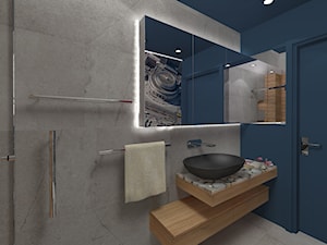 industrialna kawalerka - łazienka - zdjęcie od evarte
