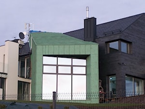na fasadzie blacha aluminiowa na rąbek stojący VMZINC - zdjęcie od dachpol