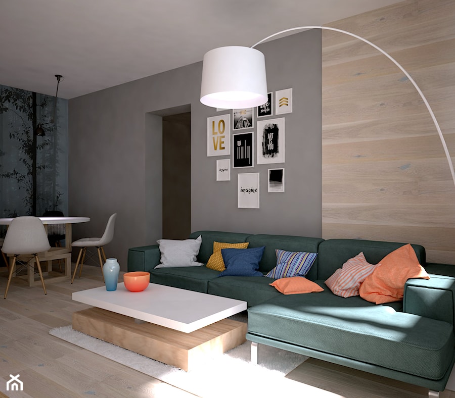 Salon z funkcją spania - zdjęcie od LOVEHOME DESIGN