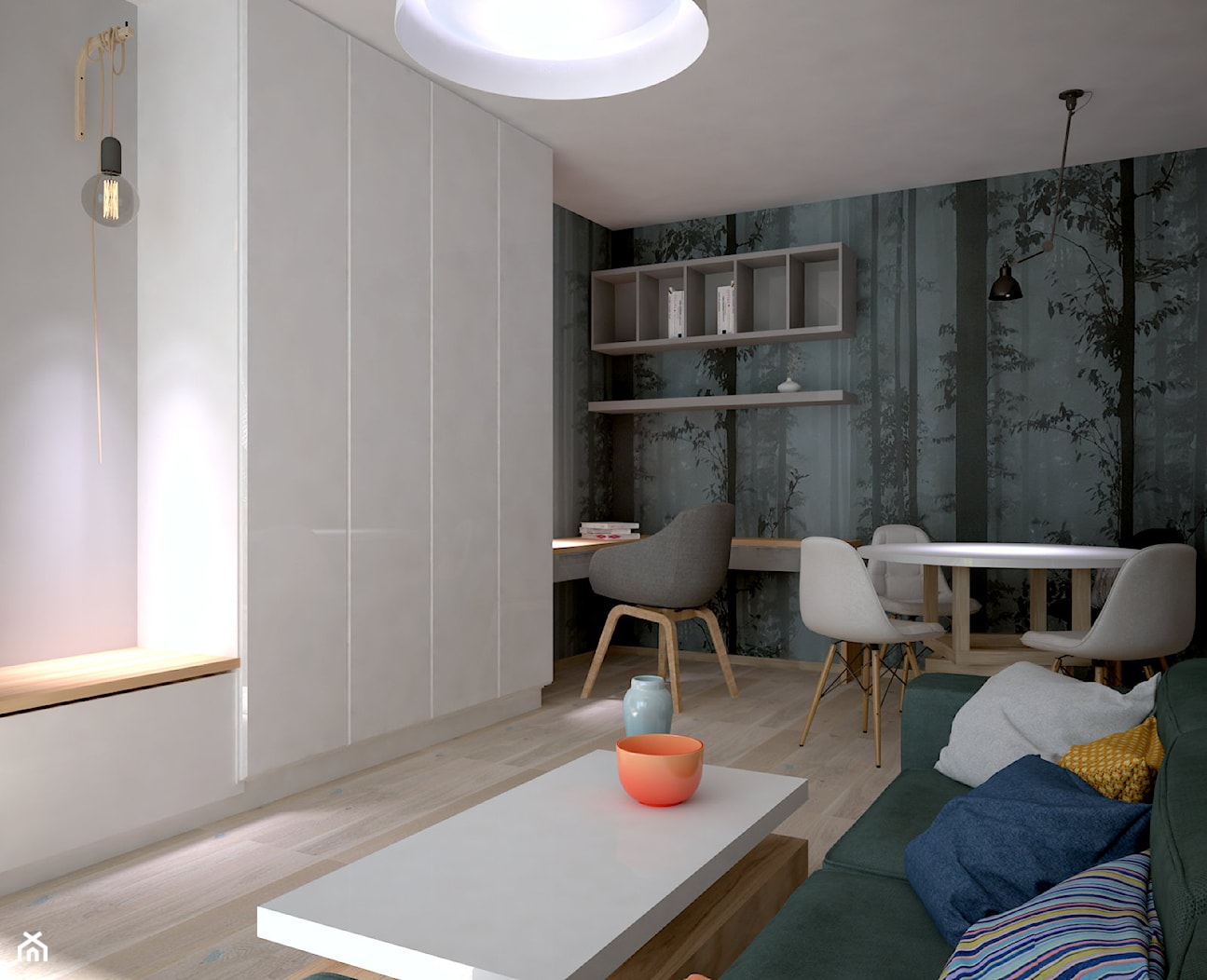 Salon z funkcją spania - zdjęcie od LOVEHOME DESIGN - Homebook