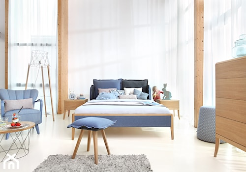 Skey łóżko i taboret, fotel Piu, komoda Dream - zdjęcie od Swarzędz Home