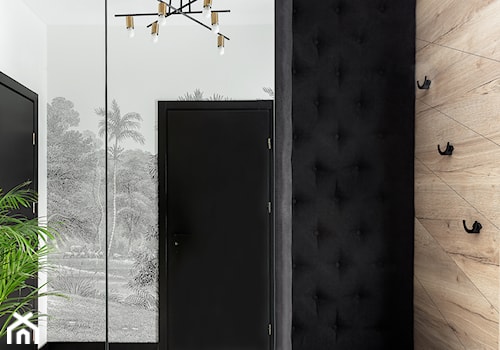 Dom z czarnym akcentem - Hol / przedpokój, styl nowoczesny - zdjęcie od fajnyprojekt
