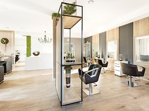 Salon fryzjerski - Wnętrza publiczne, styl nowoczesny - zdjęcie od fajnyprojekt