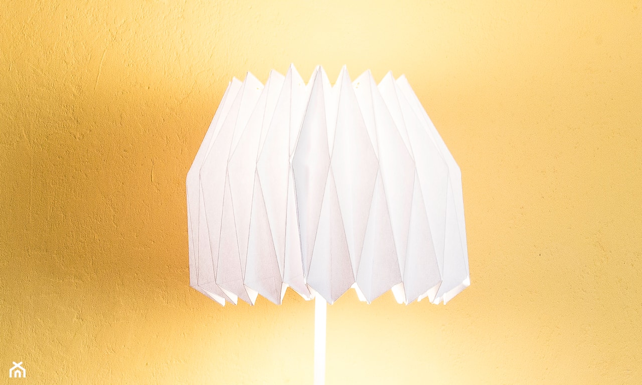 klosz origami diy, jak zrobić klosz lampy z papieru